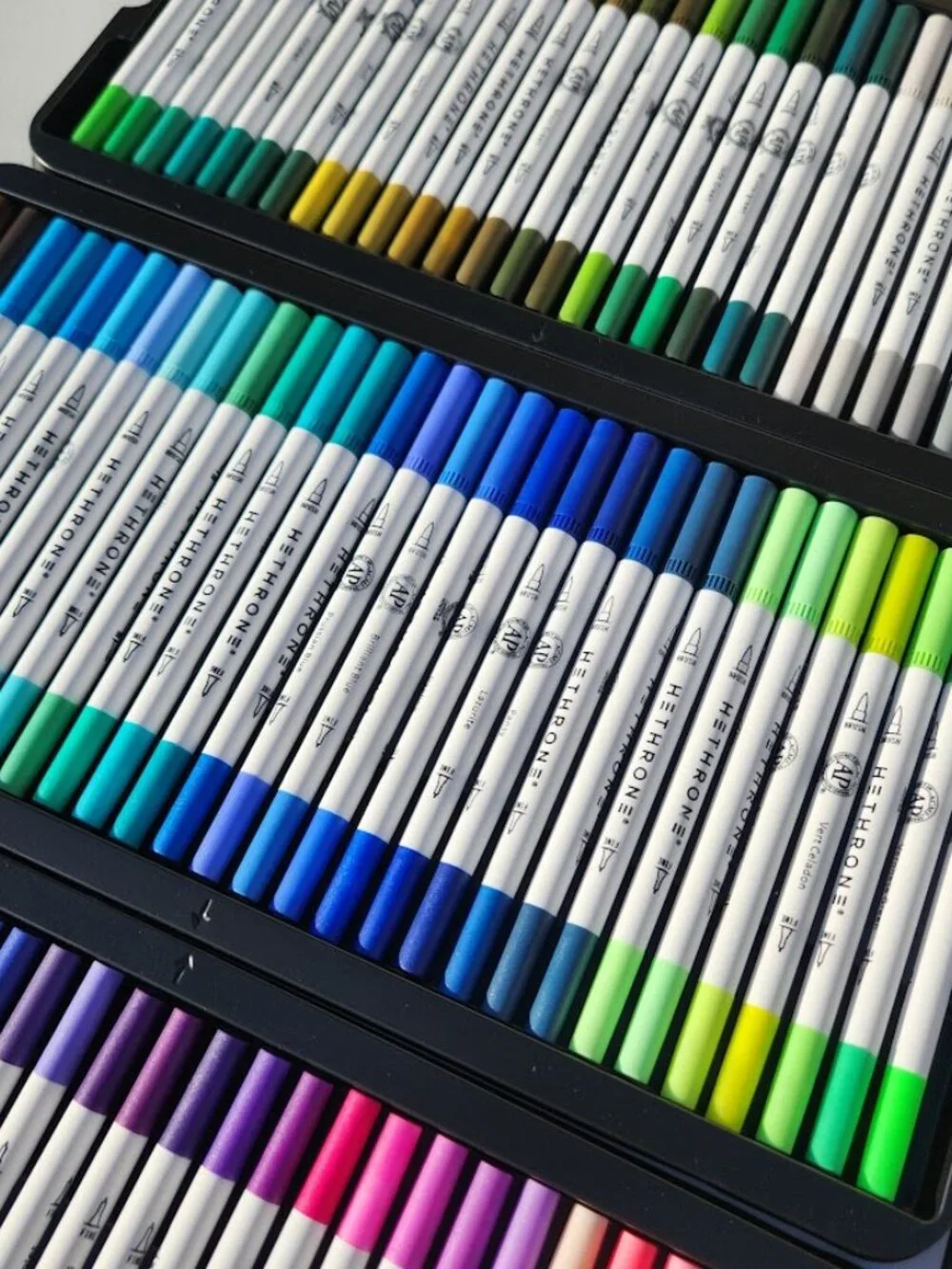 NEW 120 Colors Art Supplies Brush Markers Pens for Adult Coloring Books School D